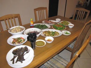 Food from fresh ingredients of Kota Kinabalu