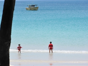 Pristine beach at Tip of Borneo