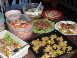 Buffet spread