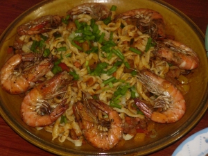 Prawn noodles