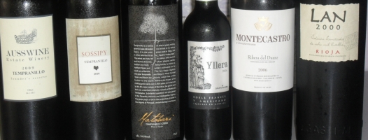 Tempranillo wines