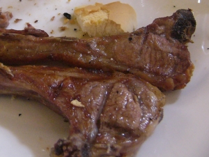 Grilled lamb chops