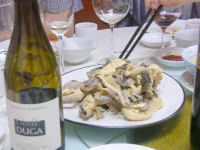 Deep-fried Eel skin with light broth