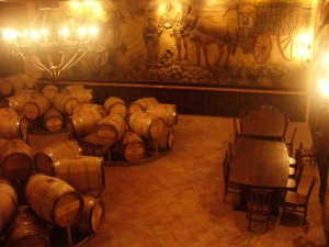The cellars of Bodegas Aresan