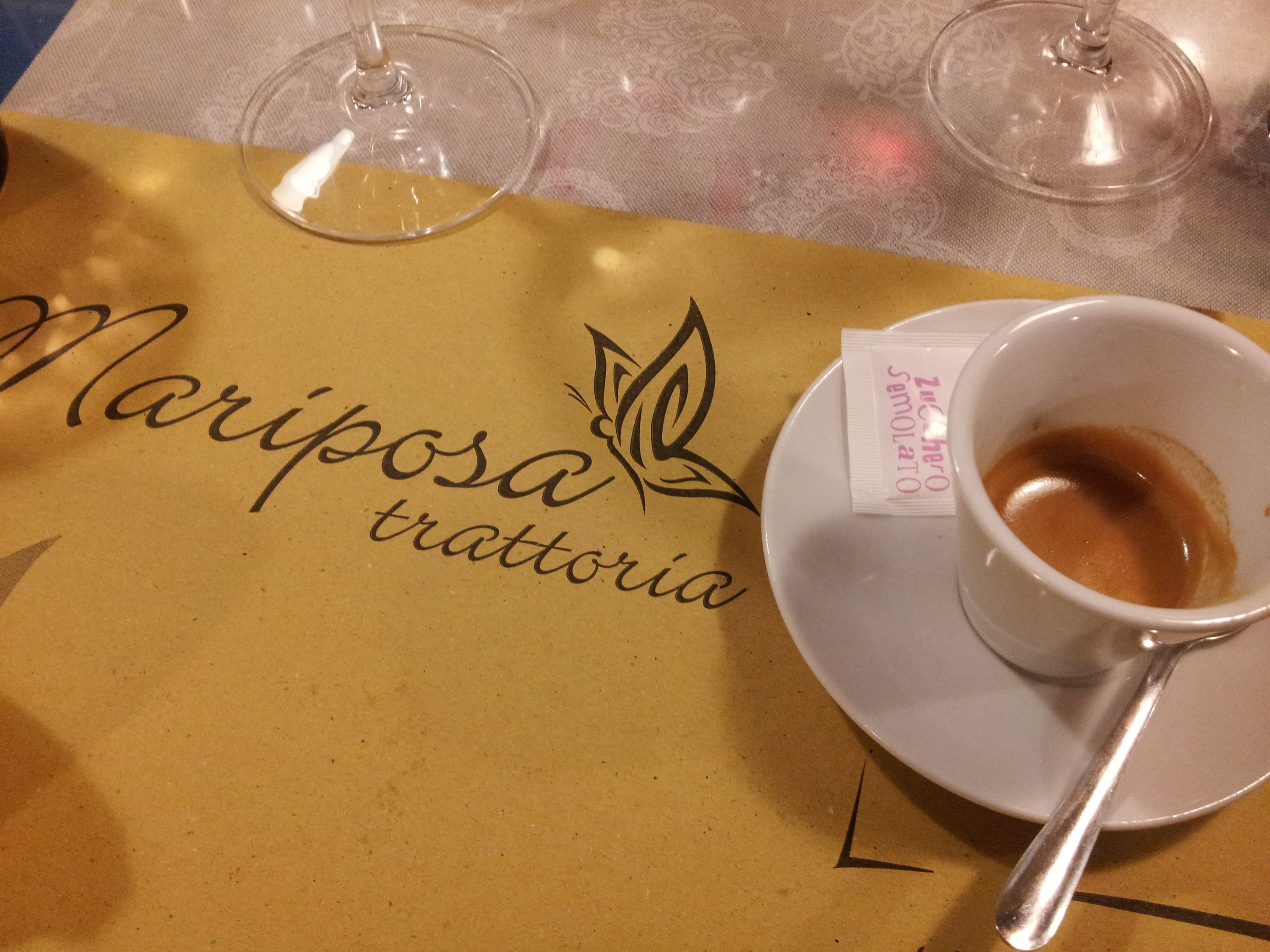 An intimate tavern in Bologna