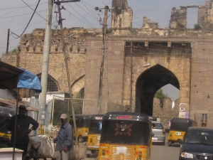 Galconda fort gate, Hyderabad