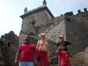 Watch tower at Galconda fort