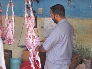 A meat shop