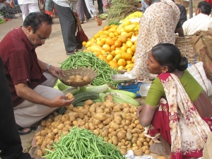 Hyderabad vegetable market