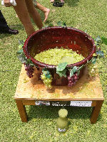 Stomped grapes